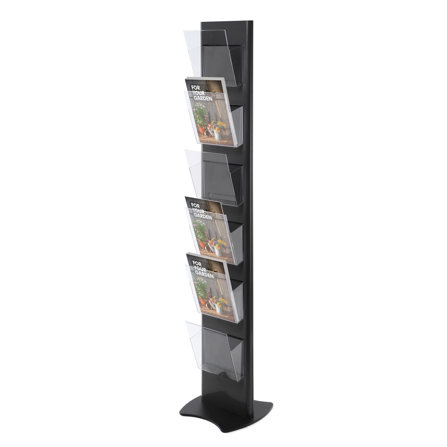 Torre Svart 6xA4 brosjyrestativ
