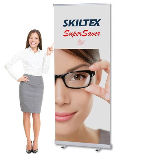 SuperSaver roll up banner inkl. Trykk - 85 x 200 cm