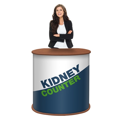 Tre Kidney messebord - Inkl. Trykk