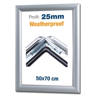 Vanntett klikkramme 50x70 cm - 25mm profil
