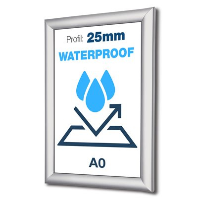 Vanntett PLUS IP56 klikkramme A0 - 25mm profil