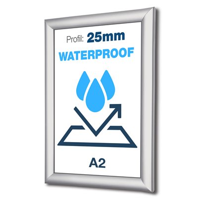 Vanntett PLUS IP56 klikkramme A2 - 25mm profil