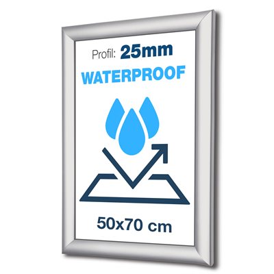 Vanntett PLUS IP56 klikkramme 50x70 cm - 25mm profil